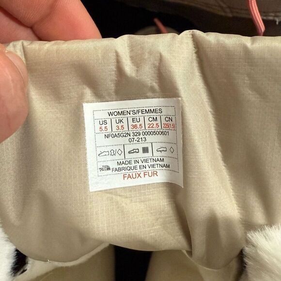 New the North Face Shellista IV Waterproof Winter Boots 5.5 Flax Walnut - Picture 6 of 7